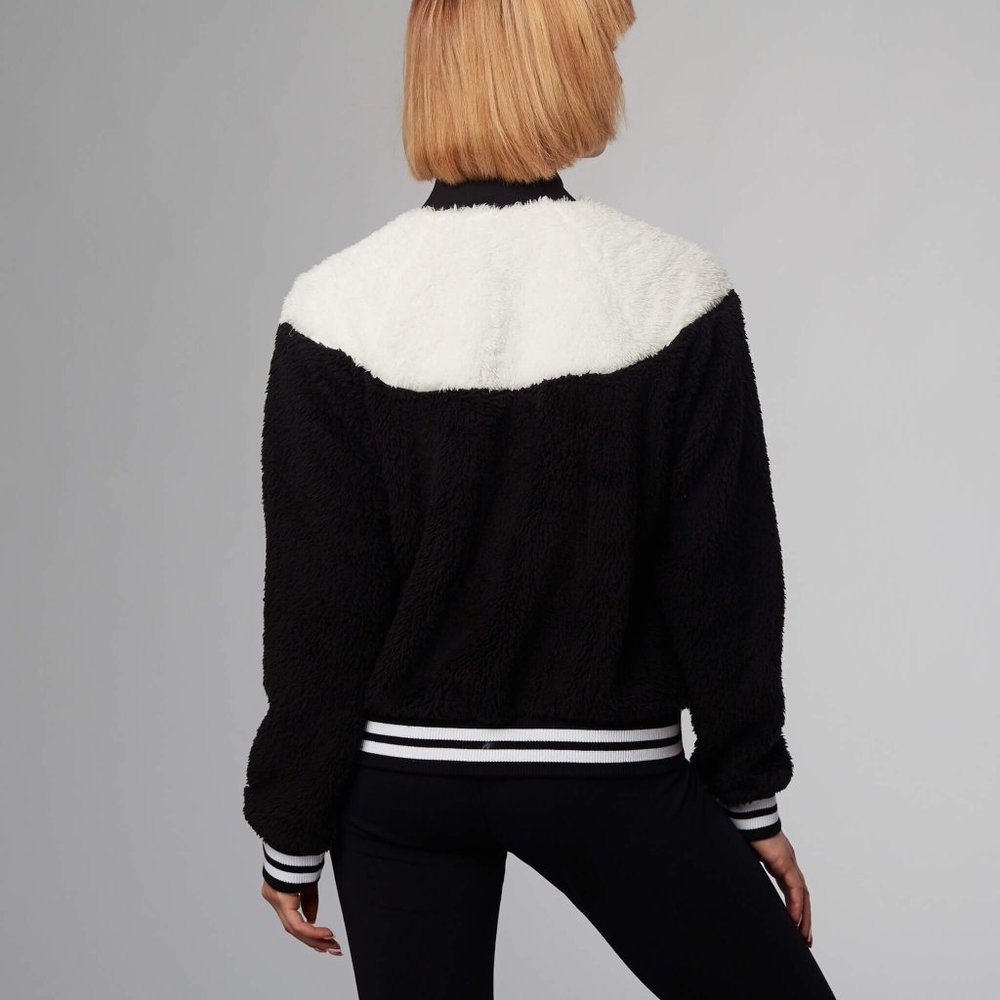 Nike Bomber Sherpa Jacket Full Zip Up - Picture 3 of 4